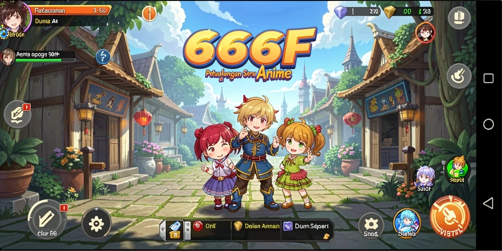 Tampilan penuh aksi dari gameplay 666F yang mendebarkan.