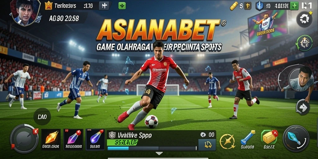 Tangkapan layar ASIANABET menampilkan aksi gameplay olahraga yang mendebarkan.