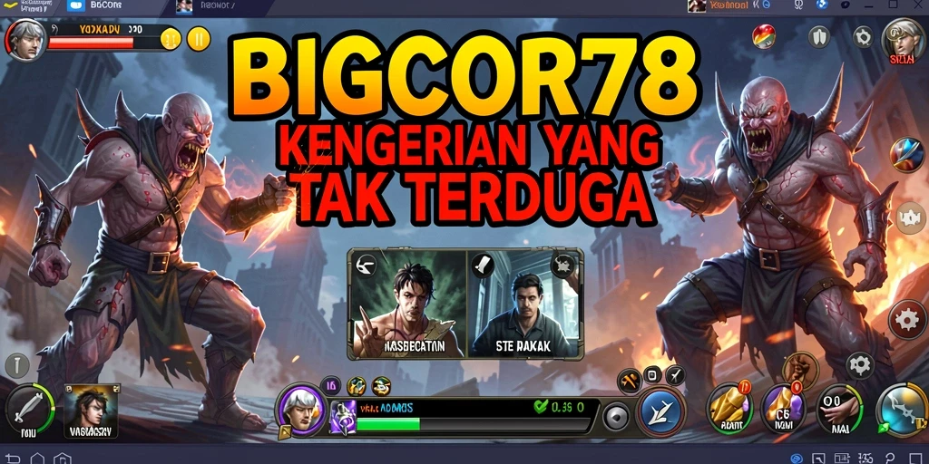 Screenshot menunjukkan suasana mencekam dalam permainan Horror.