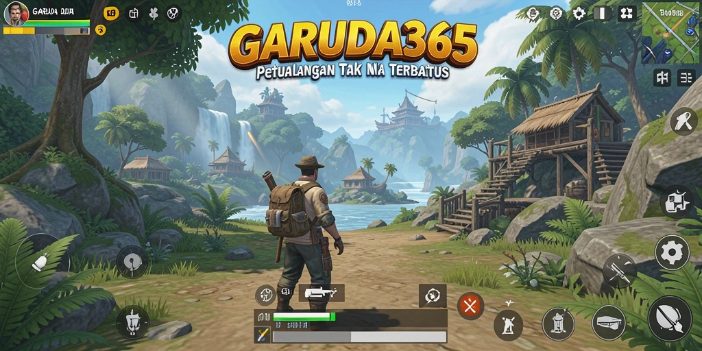 Screenshot GARUDA365 menampilkan petualangan dalam dunia terbuka yang menakjubkan.