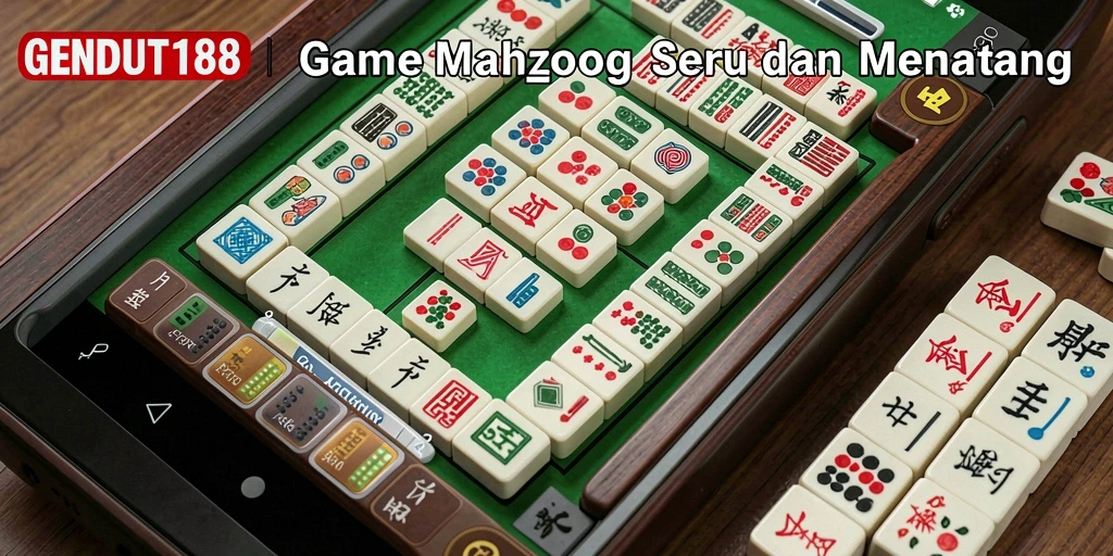 Screenshot utama GENDUT188 menunjukkan gameplay seru Mahjong.