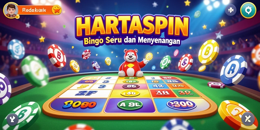 Screenshot gameplay HARTASPIN yang menunjukkan momen menarik saat bermain Bingo.