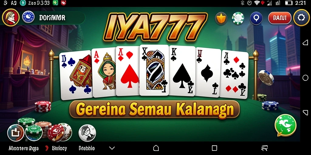 Tampilan gameplay seru di IYA777 saat bermain Domino.