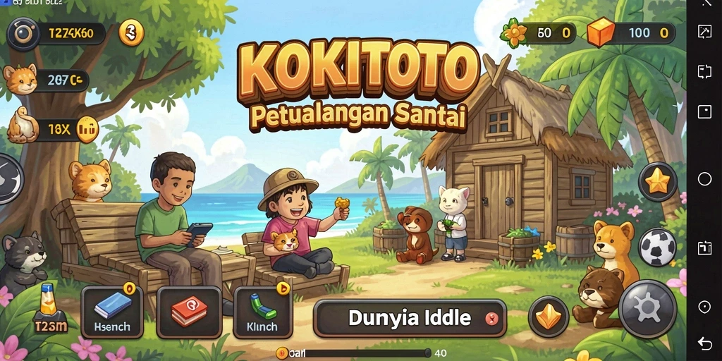 Tampilan menarik dari gameplay KOKITOTO yang menyenangkan.