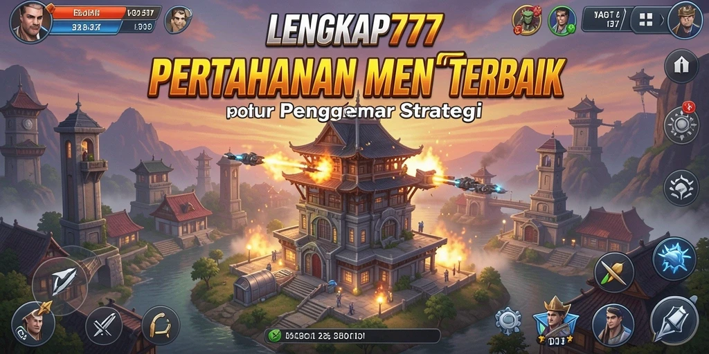Screenshot utama gameplay Tower Defense yang seru dan menegangkan.