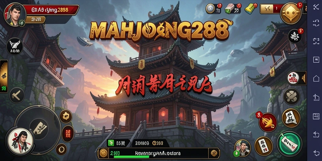 Tampilan gameplay menegangkan dari MAHJONG288 yang menampilkan strategi menara.