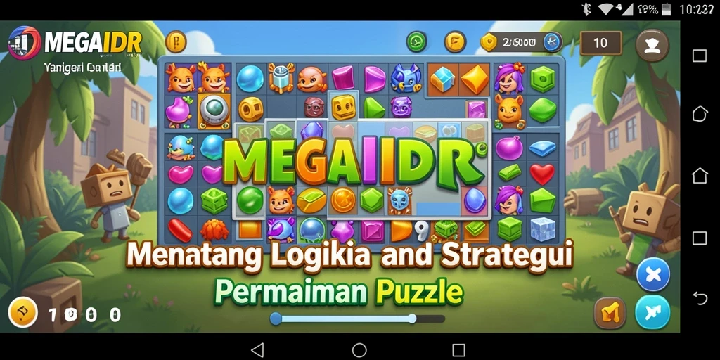 Gameplay mendebarkan di MEGAIDR dengan beragam puzzle.