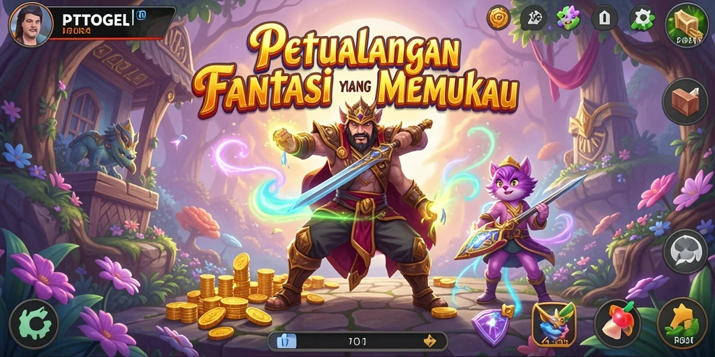 Tampilan gameplay RPG yang seru dan interaktif di PTTOGEL.
