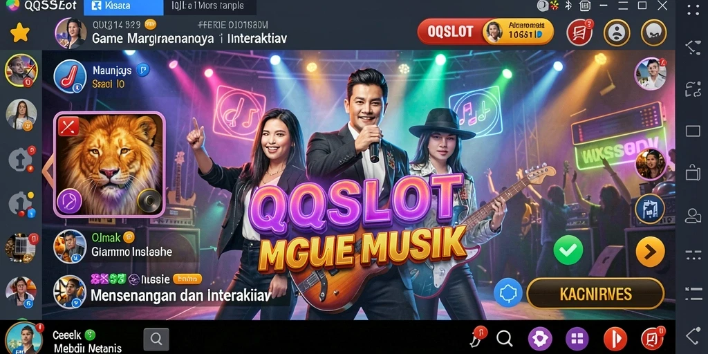 Screenshot QQSLOT menampilkan gameplay interaktif dan seru di dunia musik.
