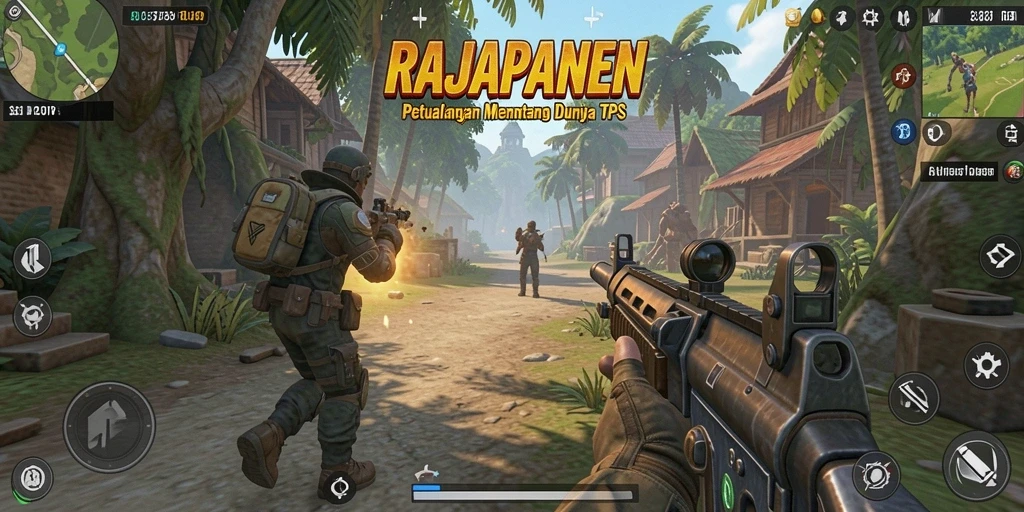 Screenshot RAJAPANEN menampilkan aksi seru gameplay TPS.