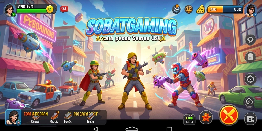 Tampilan gameplay SOBATGAMING yang seru dan penuh aksi.