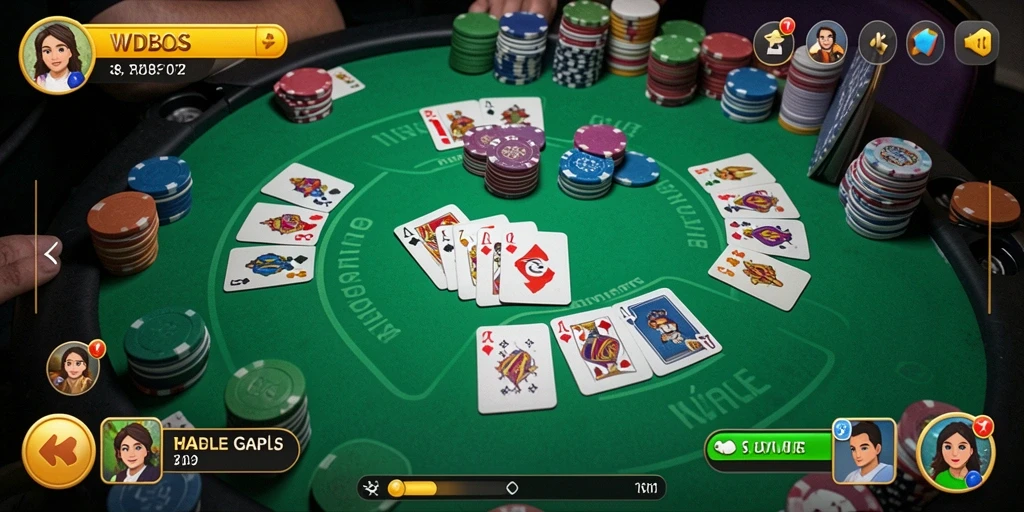 Tampilan gameplay Gaple yang seru dan interaktif.