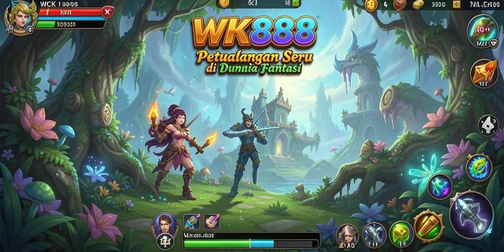 Tampilan gameplay seru dalam dunia petualangan yang memukau.