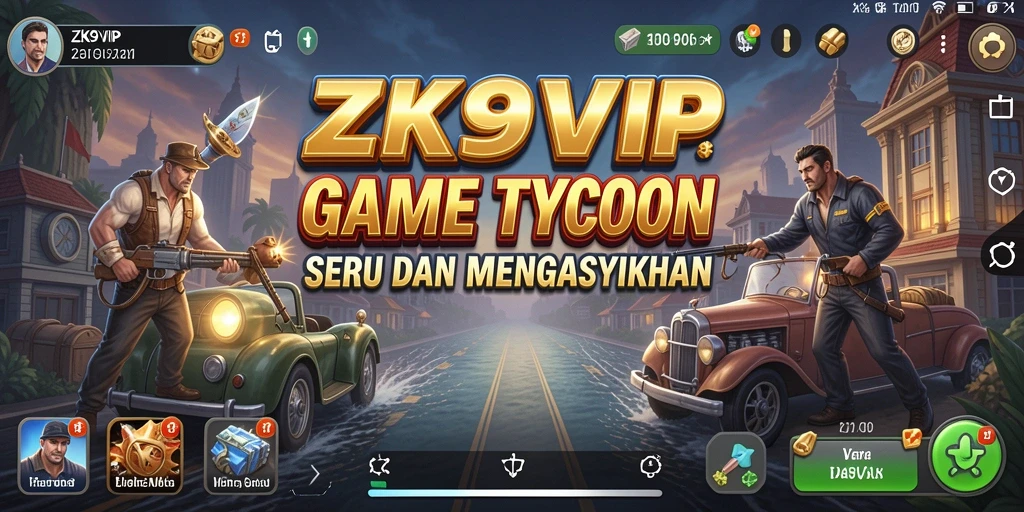 Screenshot ZK9VIP menampilkan gameplay Tycoon yang seru dan interaktif.